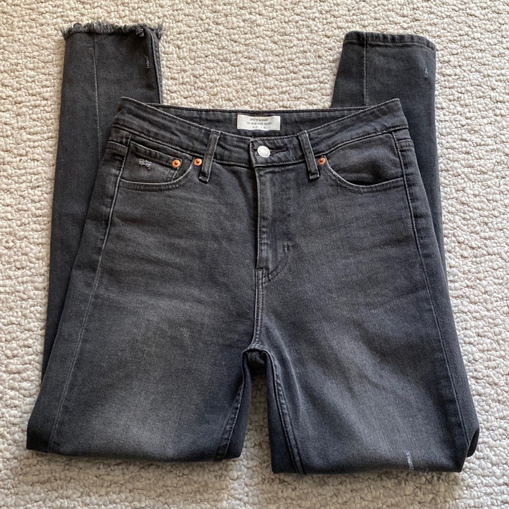 Levi’s Dark Gray High Rise Skinny Jean